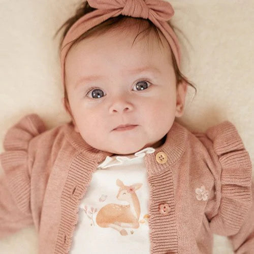 Gestrickte Weste Rosa Fairy Garden