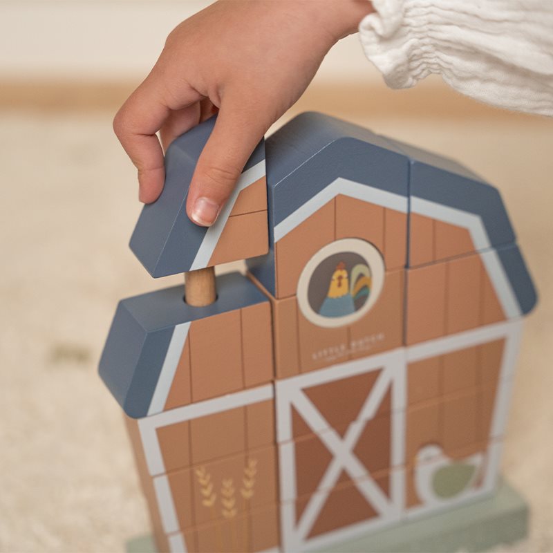 Little Dutch Little Farm Stapelspiel Bauernhaus Holz