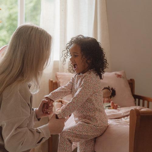 Little Dutch Zweiteiliger Pyjama Rosa Fairy Garden Feenblumen