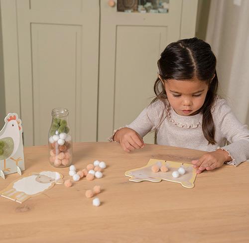 Little Dutch Pompon-Bastelset Little Farm