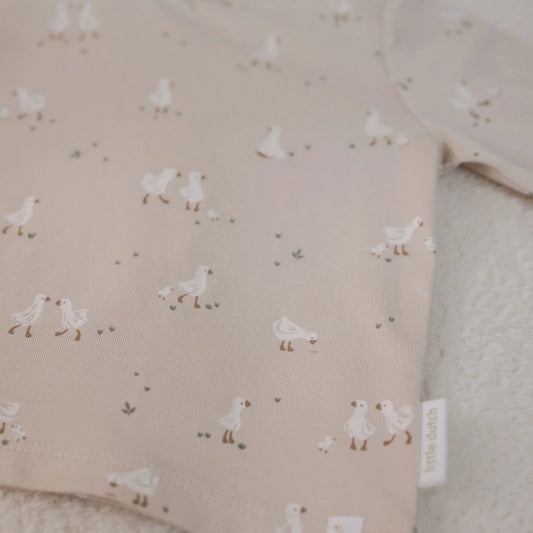 Little Dutch Shirt Beige Newborn Naturals Kleine Gans