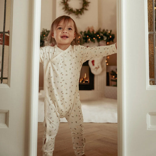 Little Dutch Weihnachts Pyjama Beige Little Christmas