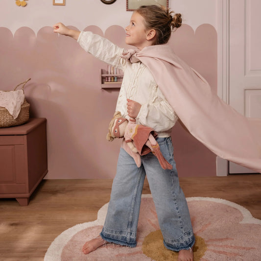 Little Dutch Schmusepuppe Superheld Rosa - 35 cm