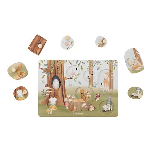Little Dutch Sound Greif Puzzle blau Holz Forest Friends