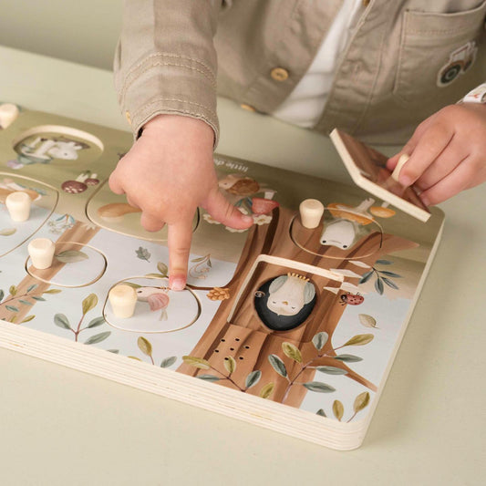 Little Dutch Sound Greif Puzzle blau Holz Forest Friends