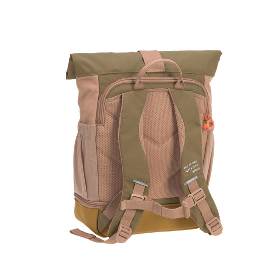 Kindergartenrucksack Rolltop Nature Braun Lässig