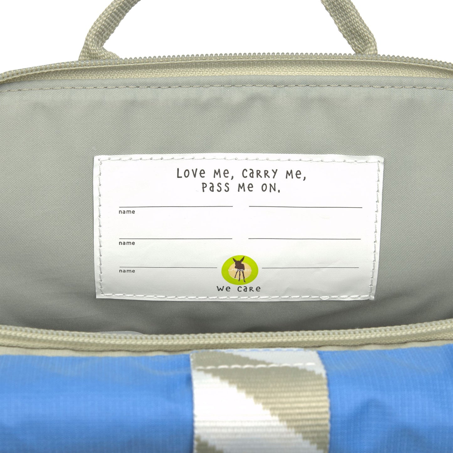 Kindergartenrucksack Rolltop Sunny Explorer Grün Blau Lässig