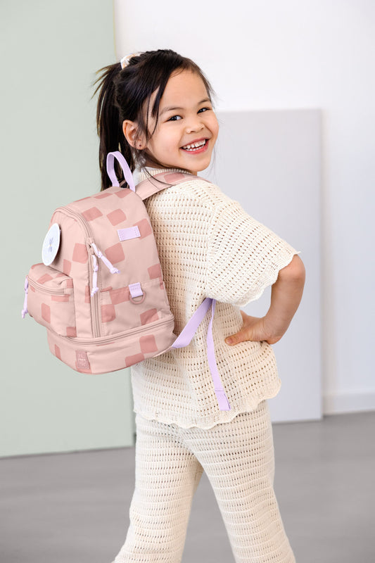 Kindergartenrucksack Mini Pattern Party Rosa