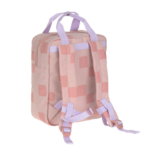 Kindergartenrucksack Square Pattern Party Rosa