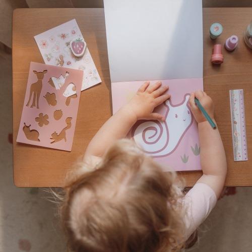 Little Dutch rosa Schreibset Fairy Garden Mäppchen mit Inhalt