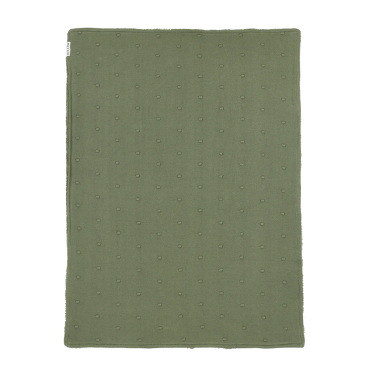 Decke Mini Knoten Teddy Waldgrün 2.0 TOG Meyco