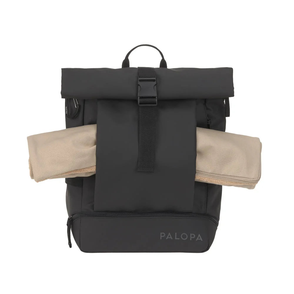 Rolltop Rucksack Yoska Schwarz Palopa