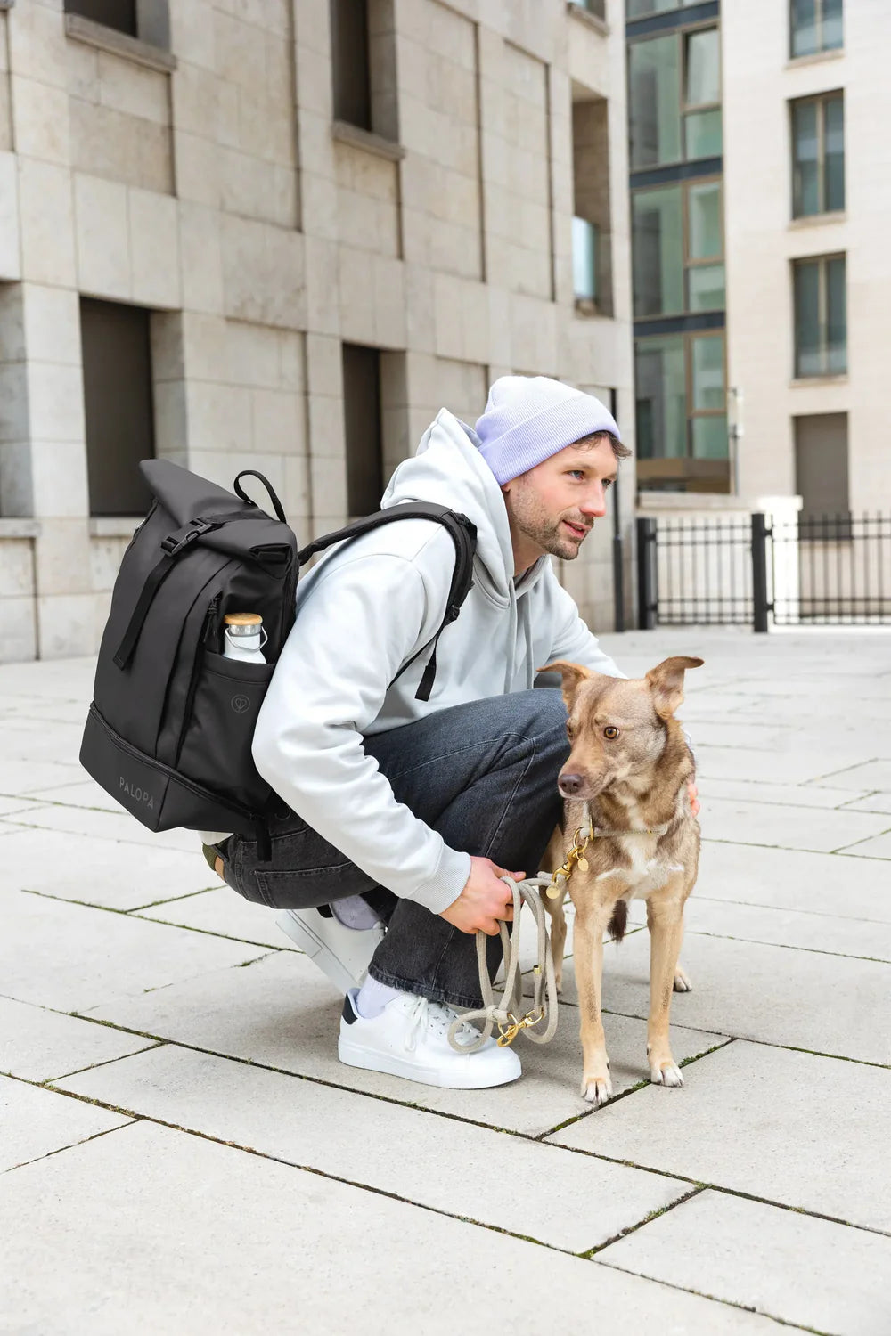 Rolltop Rucksack Yoska Schwarz Palopa