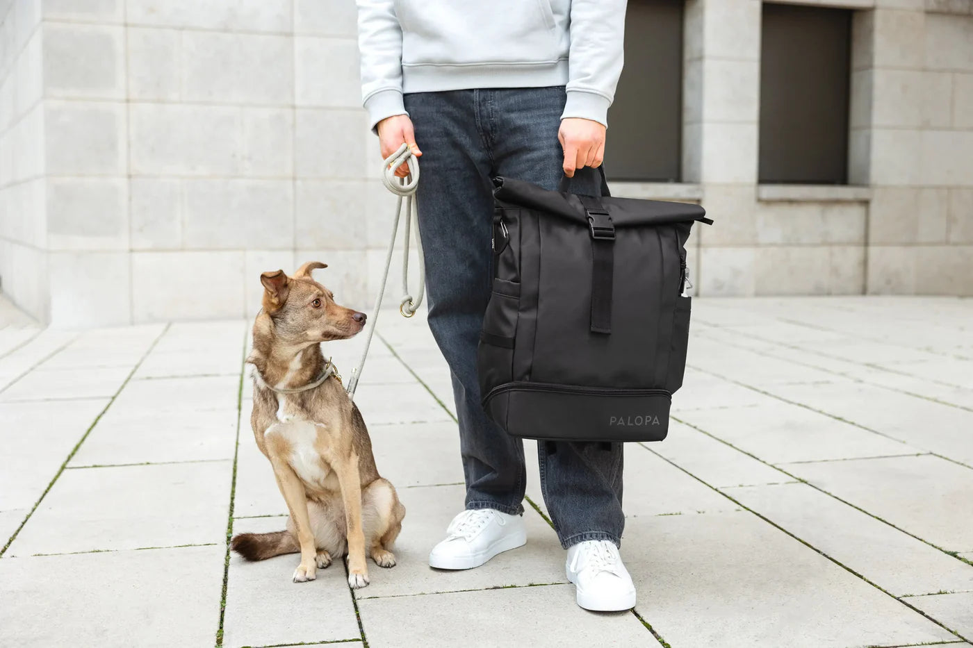 Rolltop Rucksack Yoska Schwarz Palopa
