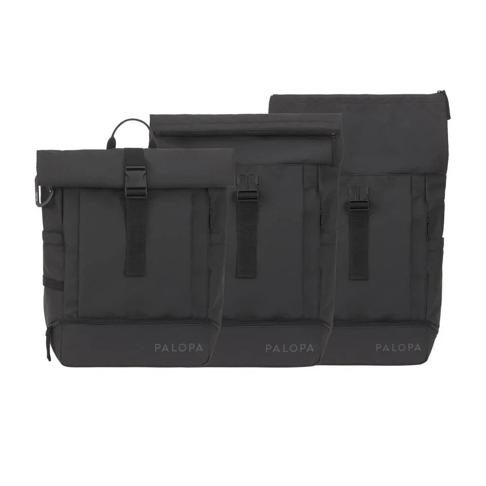 Rolltop Rucksack Yoska Schwarz Palopa