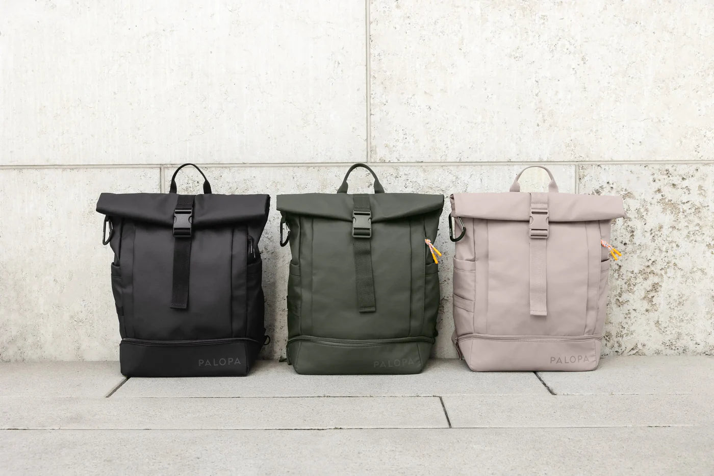Rolltop Rucksack Yoska Schwarz Palopa