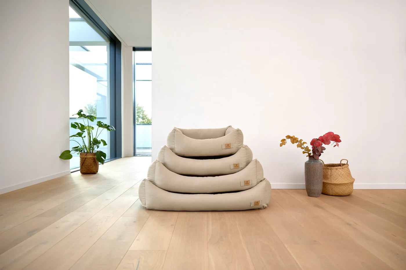 Hundebett Baumwolle Fred Beige Palopa