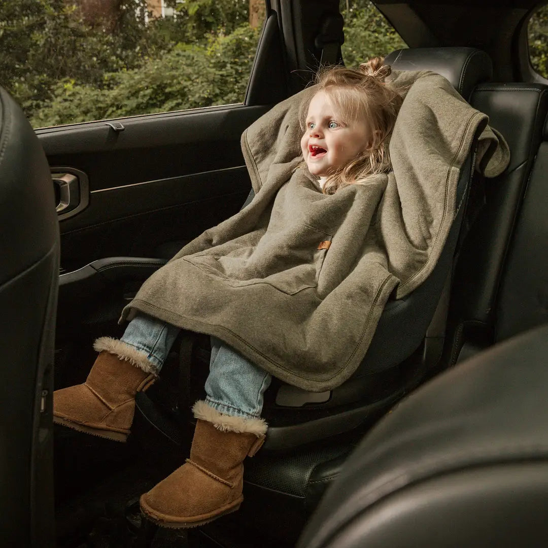 Cloby Teddy Poncho Forest Green