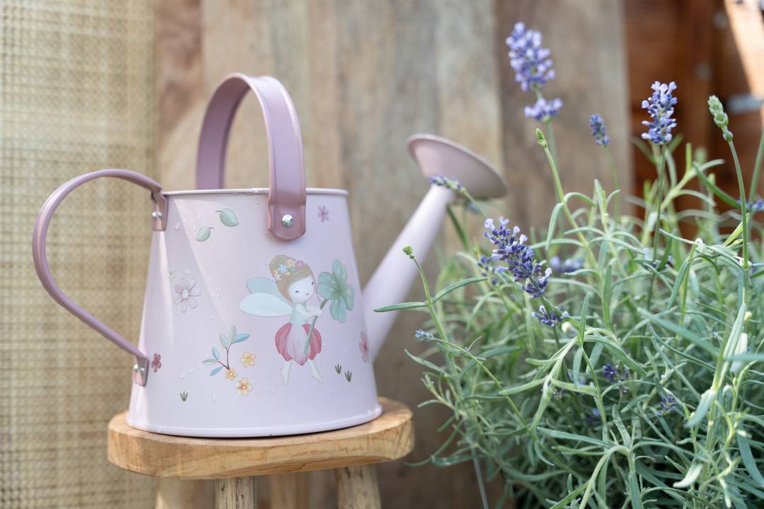Kinder Gießkanne rosa aus Metall Little Dutch Fairy Garden