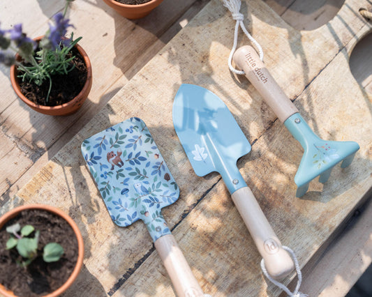 Little Dutch Gartenwerkzeuge blau Set Forest Friends