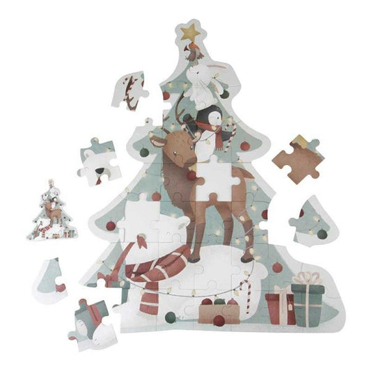 Little Dutch Weihnachtspuzzle XL 93x80 cm FSC Limited Edition