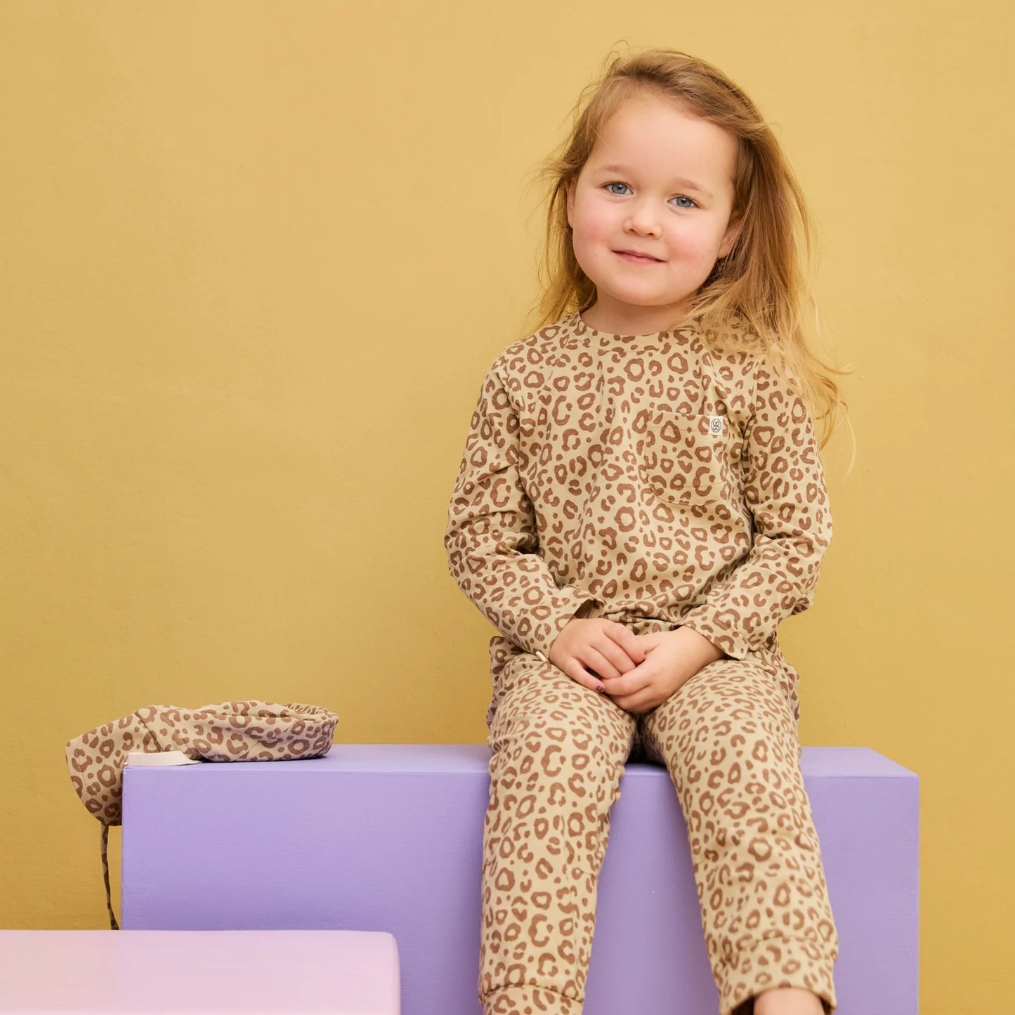 Cloby Langarmshirt in Leopard Brown UPF 50+