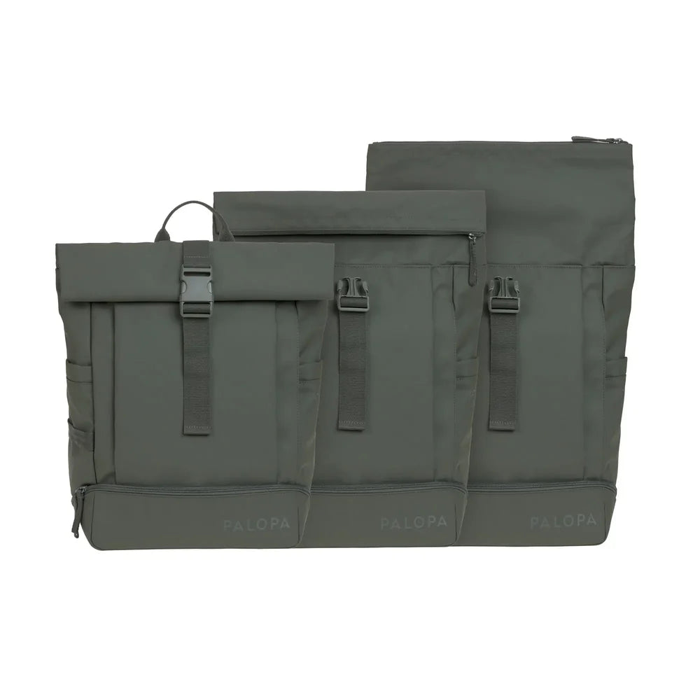 Rolltop Rucksack Yoska Dunkelgrün Palopa