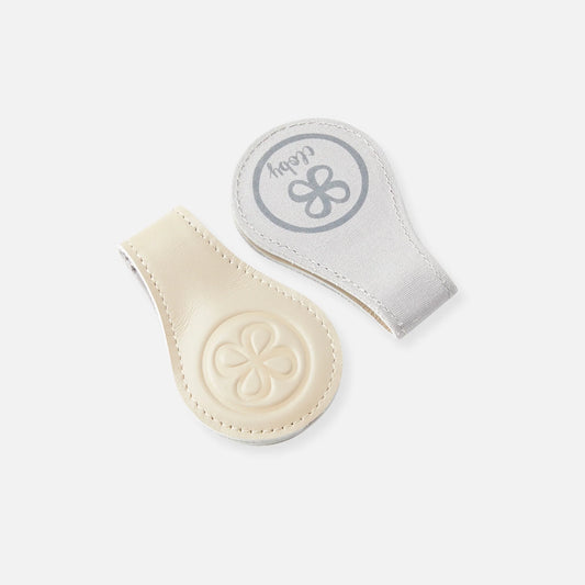 Cloby Magnetclips Beige (Leder)