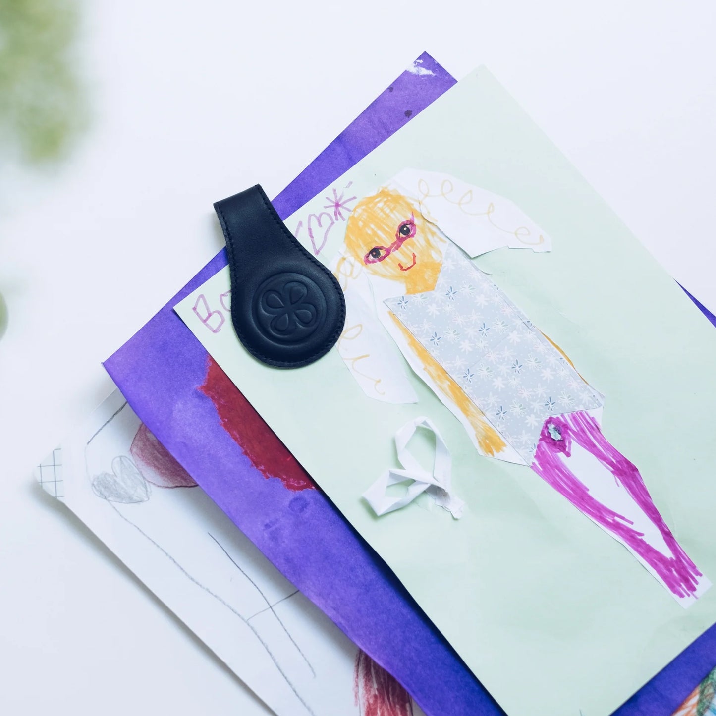 Cloby Magnetclips Schwarz (Leder)