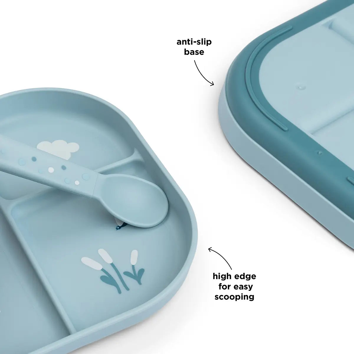 done by deer Foodie Menüteller Elphee Blau