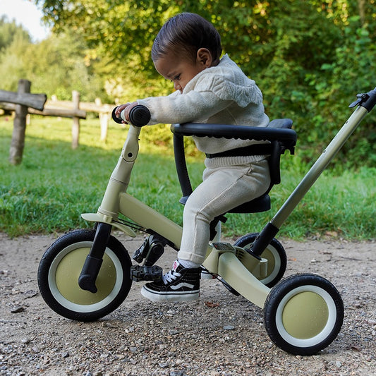 Dreirad 4 in 1 mit Griff Lio Pistazie grün LIO mit Schiebestange