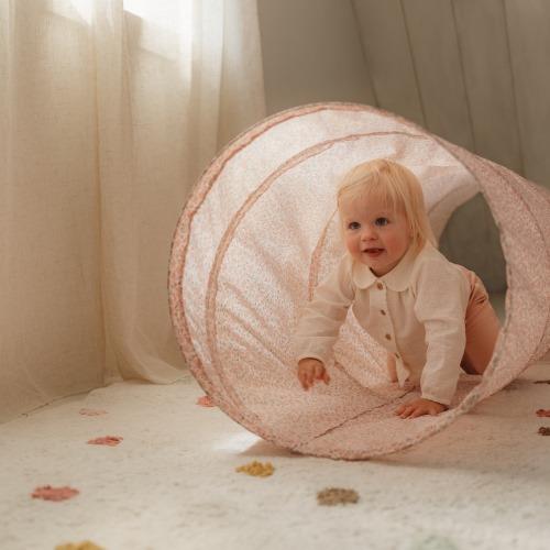 Rosa Kriechtunnel Fairy Garden Little Dutch - der Krabbeltunnel