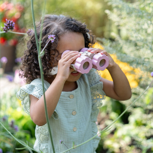 Little Dutch rosa Kinder Fernglas Holz Fairy Garden