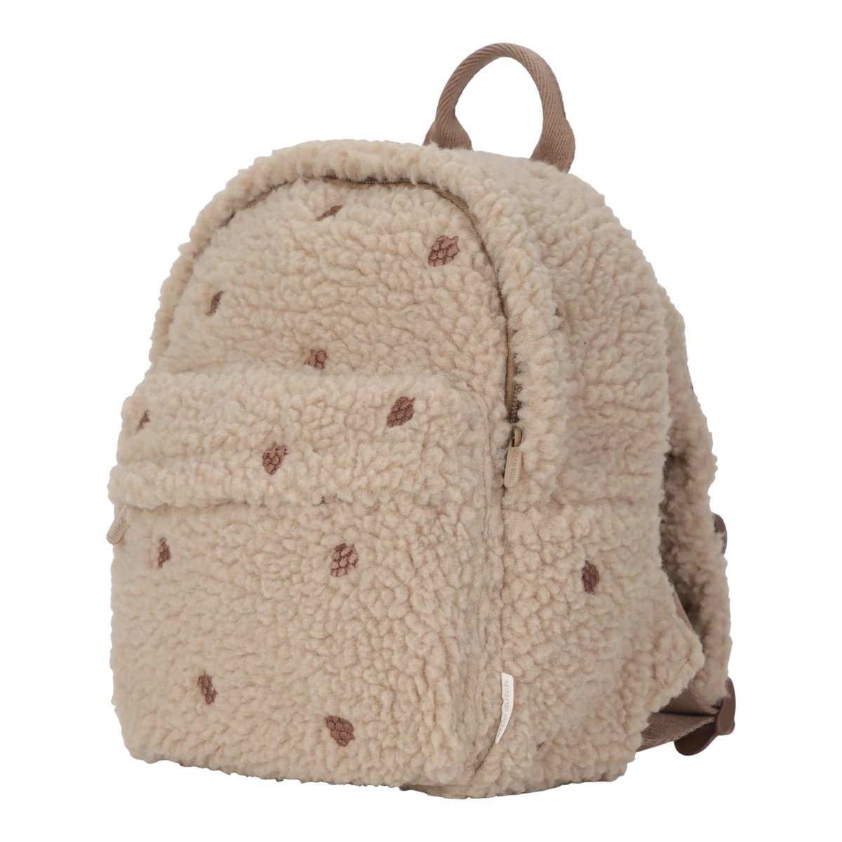 Kinderrucksack Teddy mit Zapfen Taupe Little Dutch