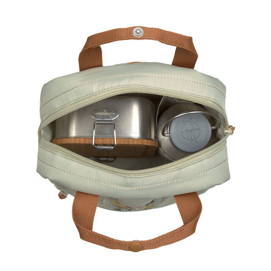 Lässig Kindergartenrucksack Square Little Gang Light Khaki