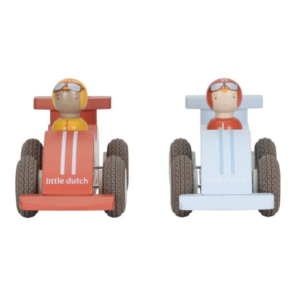 Little Dutch Rennwagen Set Rückziehauto FSC