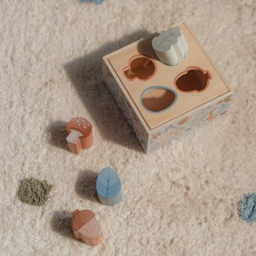 Little Dutch Formen Steckspiel Holz blau Forest Friends