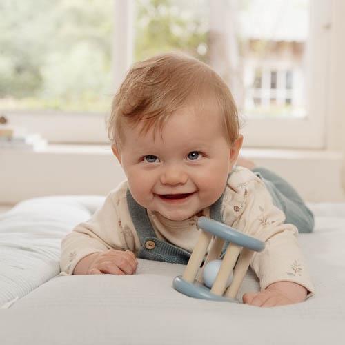 Little Dutch Rasselroller blau Holz