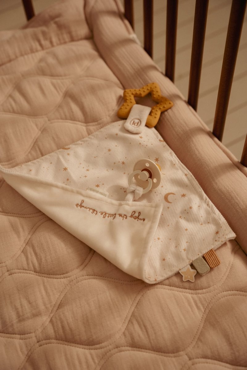 Schmusetuch mit Beißring abnehmbar Newborn Naturals Little Dutch