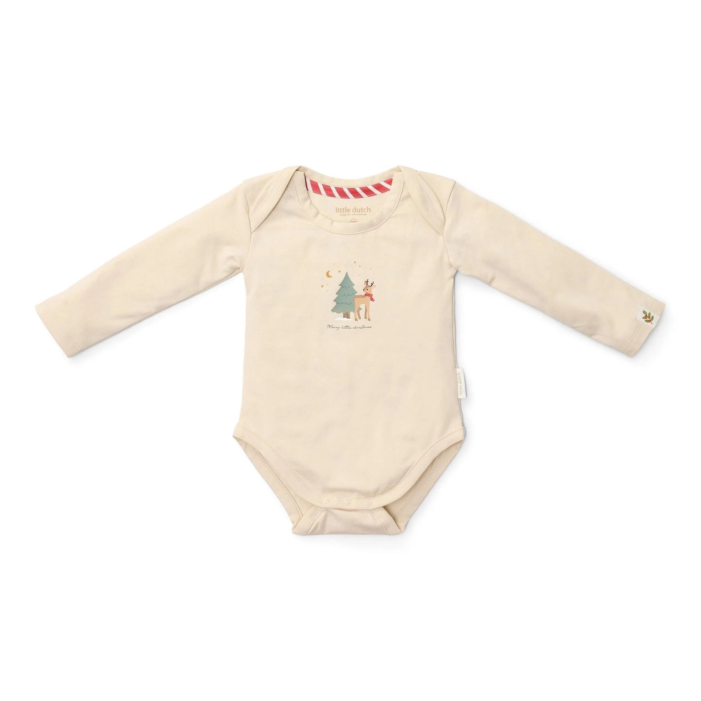Little Dutch 2er Pack Body Langarm Beige Little Christmas
