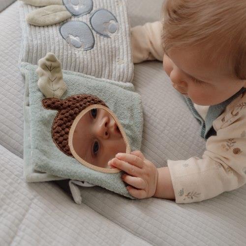 Little Dutch Stoffbuch blau mit Aktivitäten Forest Friends