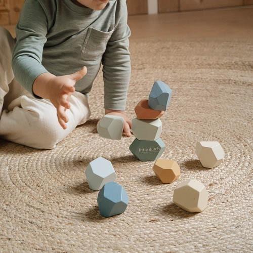 Little Dutch Balancier und Stapelsteine Holz FSC Forest Friends