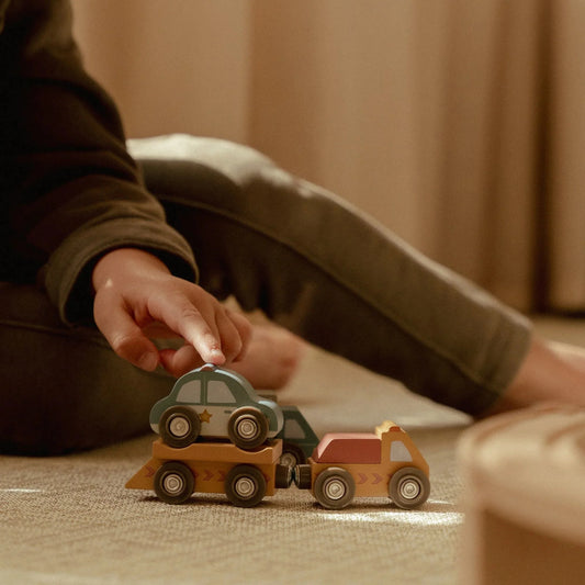 Little Dutch Fahrzeugset Holz 10-teilig