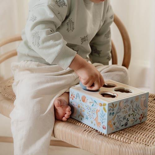 Little Dutch Formen Steckspiel Holz blau Forest Friends