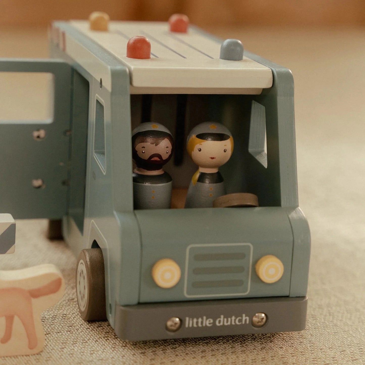 Little Dutch Holz Polizeibus Blau Essentials