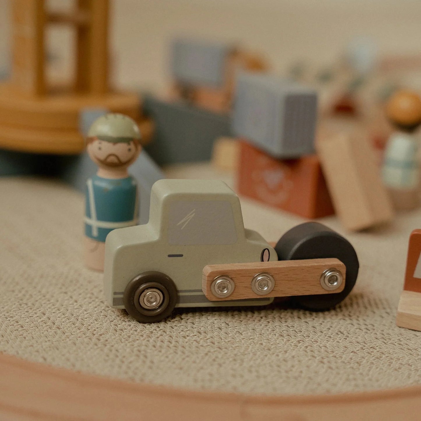 Little Dutch Kran Set Holz Spielset mit Zubehör