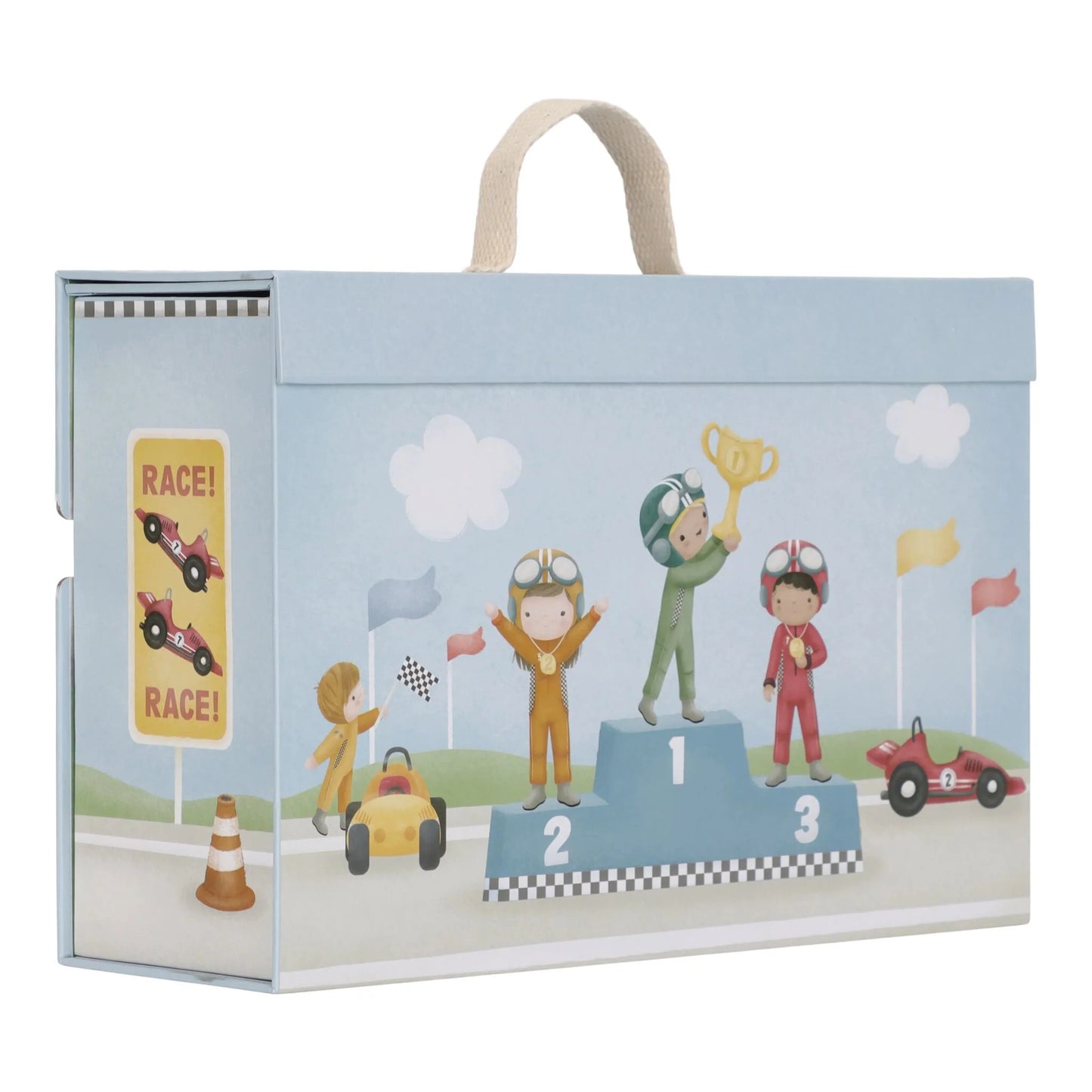 Little Dutch Holzrennbahn im Spielkoffer Essentials