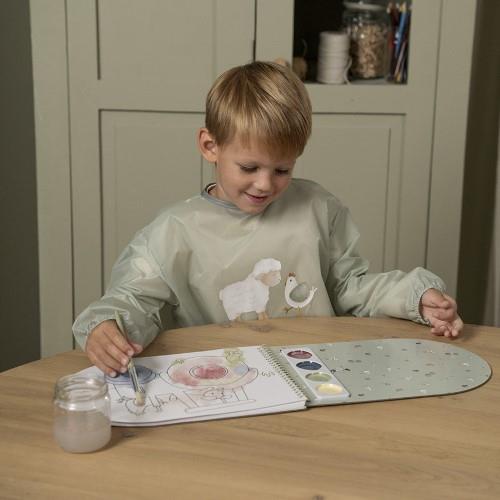 Little Dutch Bastelschürze Little Farm grün