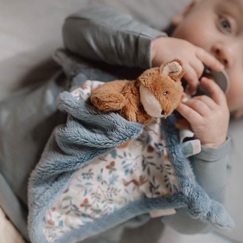 Little Dutch Kuscheltuch blau Fuchs Forest Friends