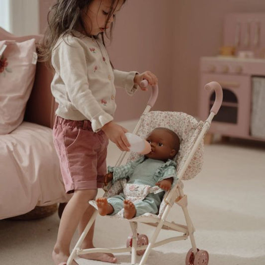 Little Dutch Puppenbuggy weiss Soft Flowers